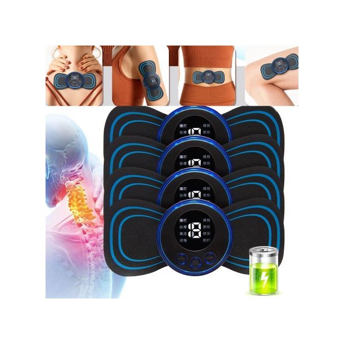 Masseur de cou électrique Rechargeable-Patch de Massage de vertèbre cervicale EMS