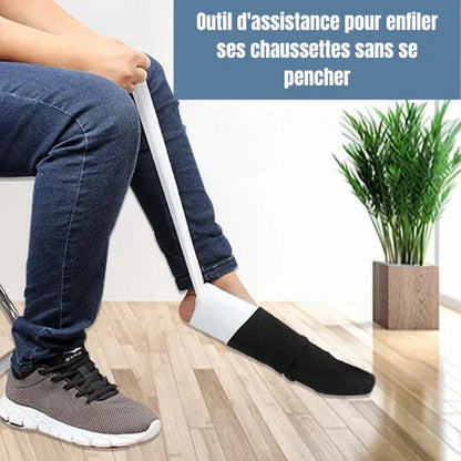 Enfile Chaussette Outil Flexible d'Aide