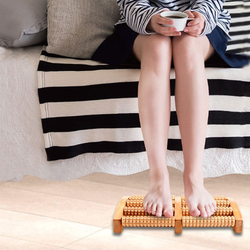 Rouleau de Massage des pieds en bois